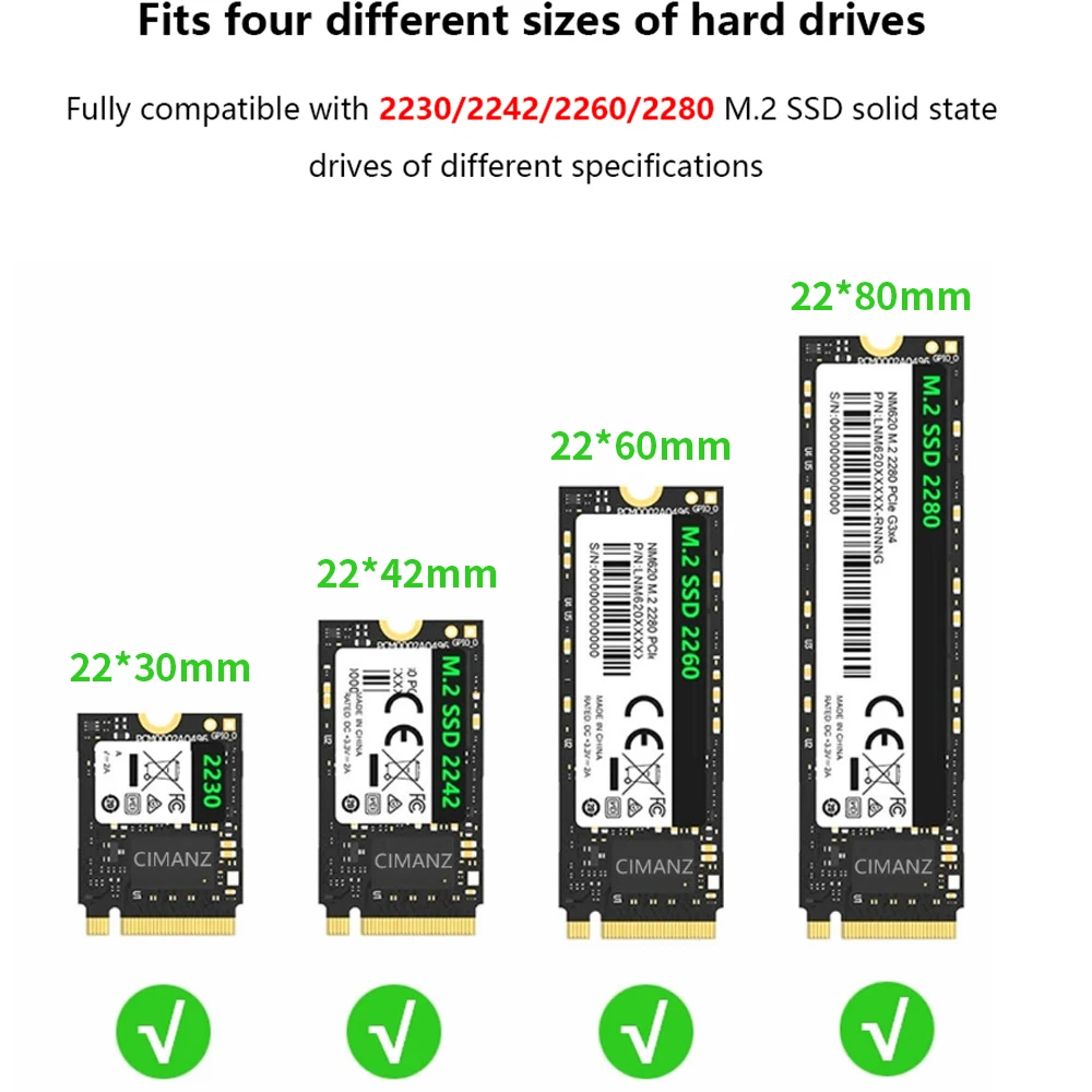 TISHRIC  Ʈ  ϵ ̺ ̽, M.2 NGFF NVME SSD Ŭ, RGB  ȿ, ȭ ÷, 10Gbps, ǰ
