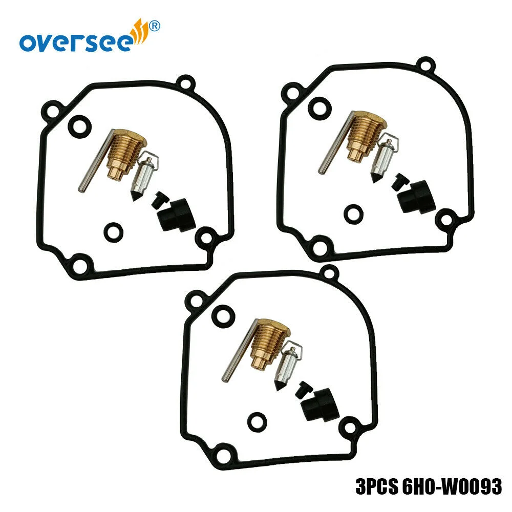 3set 6H0-W0093-00 Carburetor Repair Kit Without Float For Yamaha 75HP 80HP C-TLR