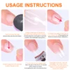 Super Strong Nail Glue For Press On False Nail Tips, Acrylic Fake Nails,Long-lasting Adhesion, Rhinestone Glue With Fast Drying 4