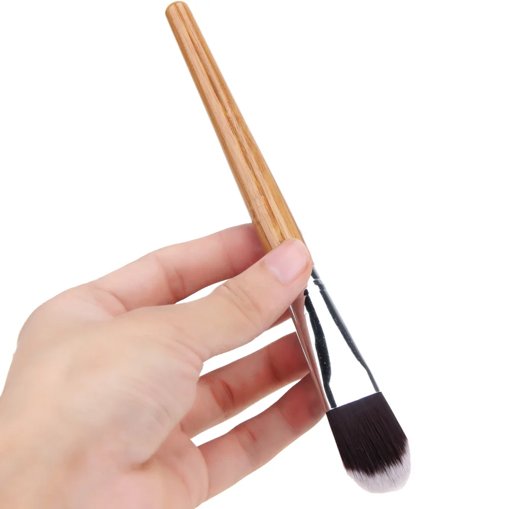 Cosmetics Brush Multifunctional Foundation Liquid Applicator Bamboo Handle Reusable Valentine Day Gift for Women Cosmetic Tool