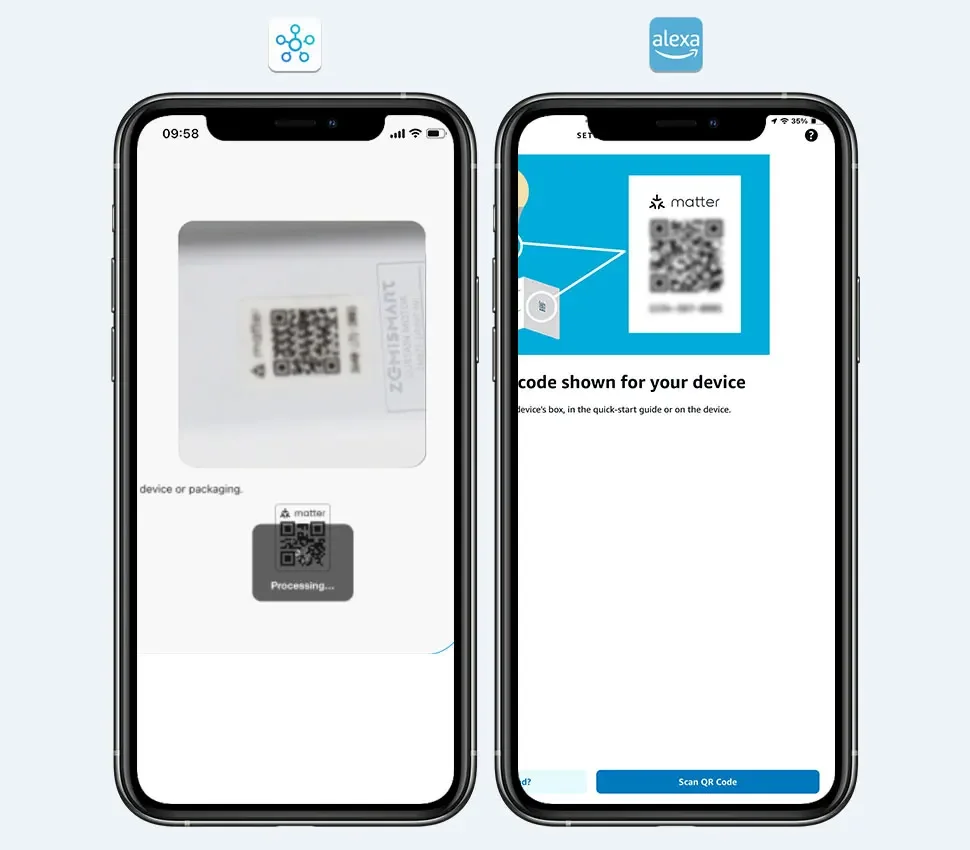 Matter WiFi Smart Electric Curtain Motor with Sliding Track Allow HomeKit SmartT