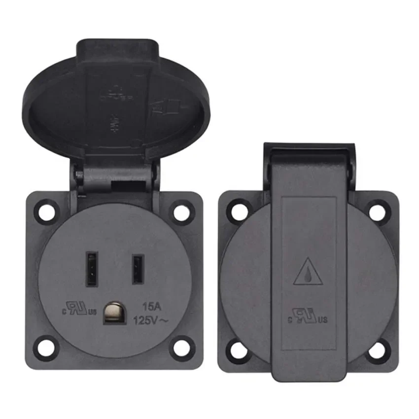 Power socket 125V 15A 20A IP44 CE America Japan Multifunction Outdoor US Industry Waterproof AC Outlet Power Wired Receptacle Socket