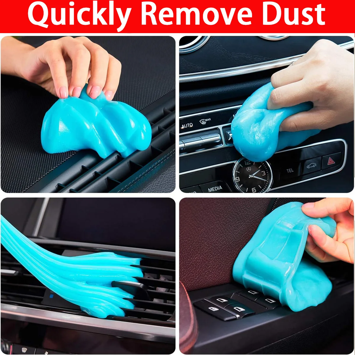 Multifunction Car Cleaning Gel Dust Cleaner Car Interior Cleaning Gel Slime Air Vent Outlet Dashboard Laptop Cleaning Magic Mud 2