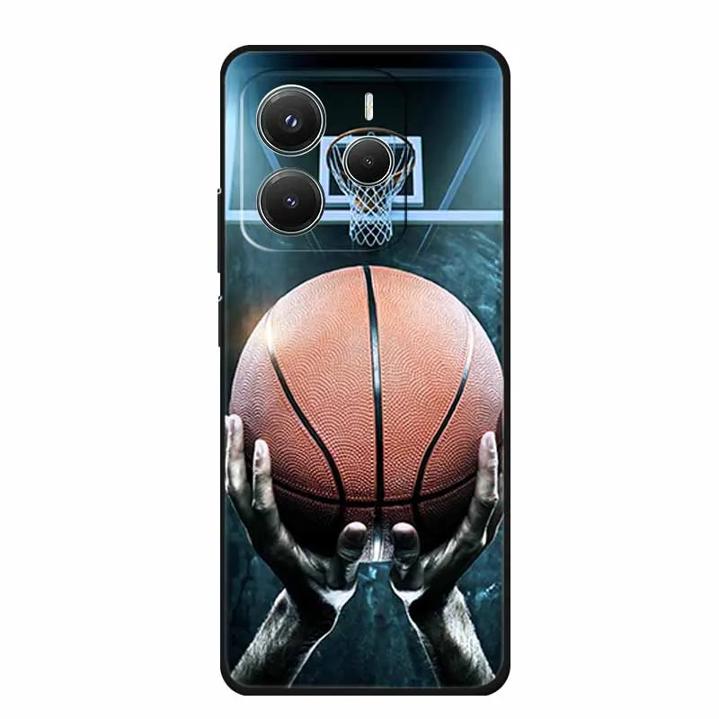 Sleek Black Silicone TPU Soft Phone Case - Protective Shell Back Cover