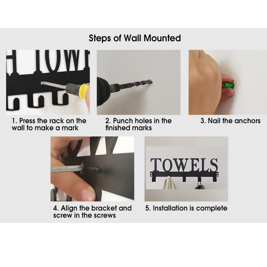 Bathroom Coat Hooks No-Punch Back Door Coat Hooks Home Storage Iron Towel Heavy Duty Door Hooks