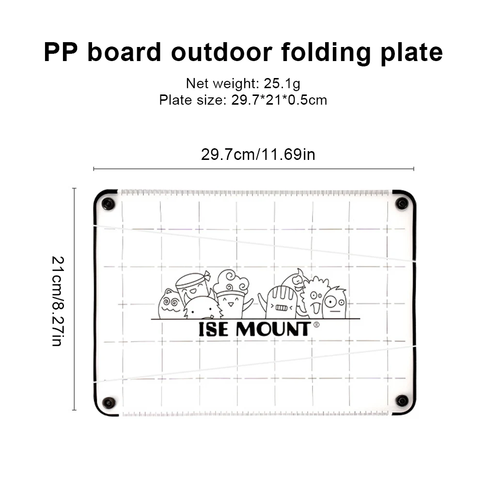 Outdoor PP Cutting Board Space Saving Vegetable Fruit Cutting Mat Foldable Mini Chopping Board Camping Accessories