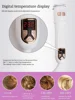【EU/UK Plug】 Household Fully Automatic Rotating Electric Curling Iron Intelligent Temperature Display Suitable for All Hair Type 4