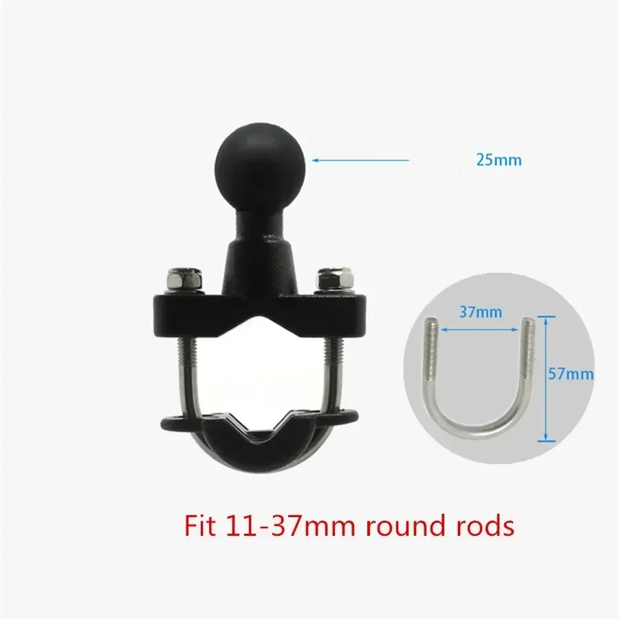 Jadkinsta Generic Plastic Motorcycle Handlebar Rail Mount Cell Phone Smartphone Holder for iPhone 1 Inch Mounts,phone mount holder