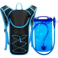 Blue and 1L water