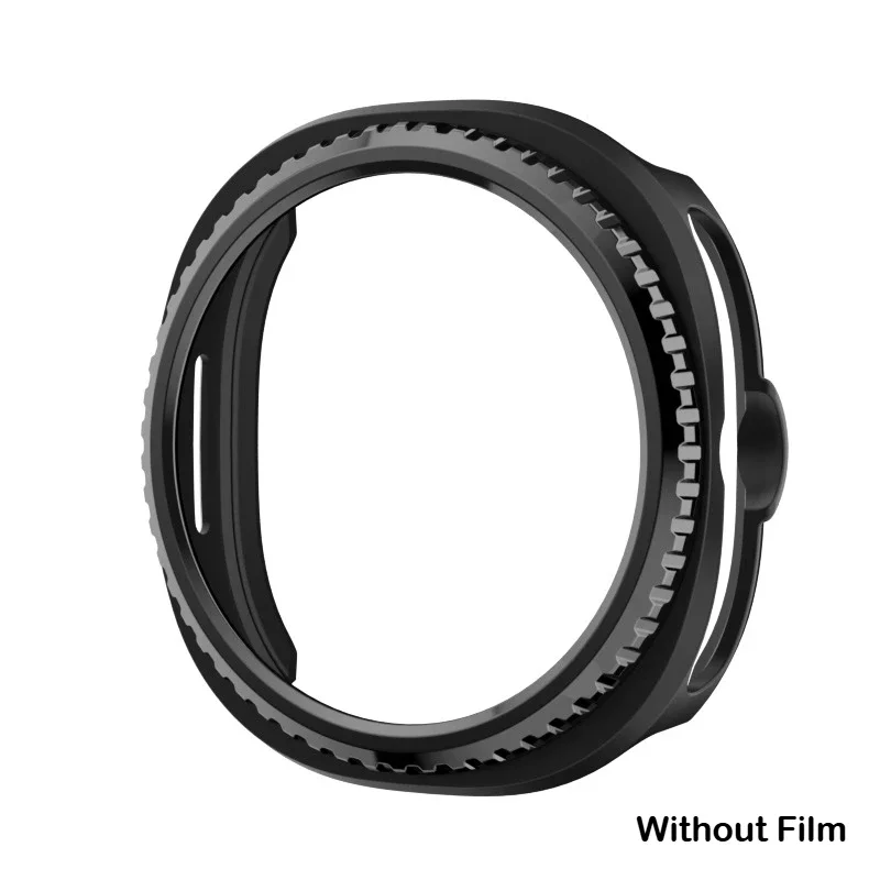 Bezel Ring and Protective Cover Case for Smartwatch - Hard PC Bumper Shield