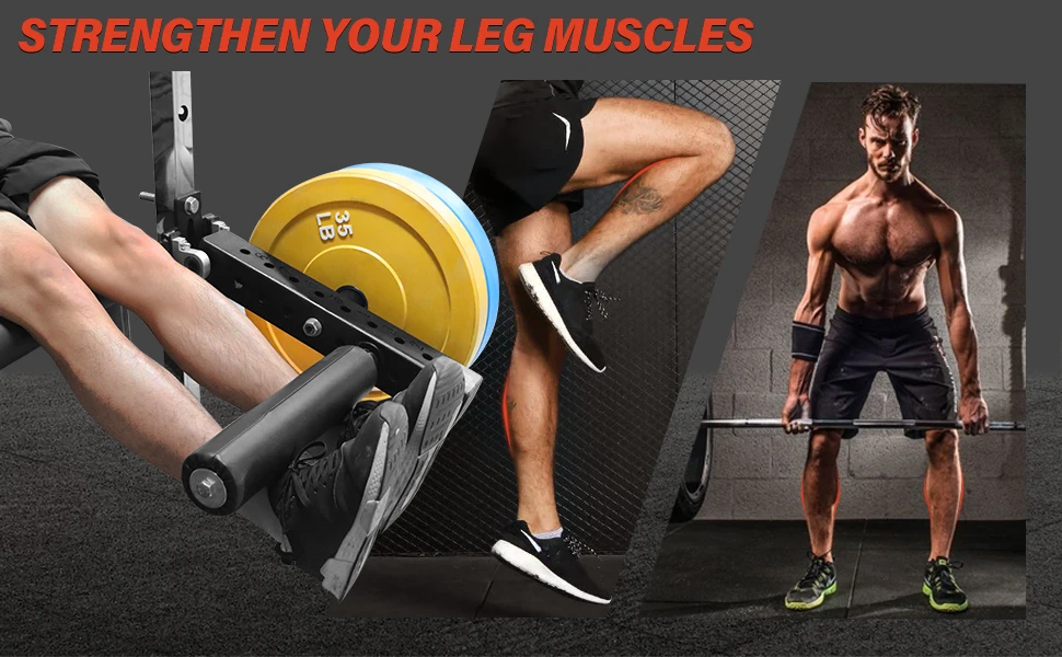 Description Picture 6 of itemPower Rack Mounted Leg Extension and Curl Machine Fit for 16mm/18mm /26mm Aperture, Seated Leg Extension Attachment for Home Gym
