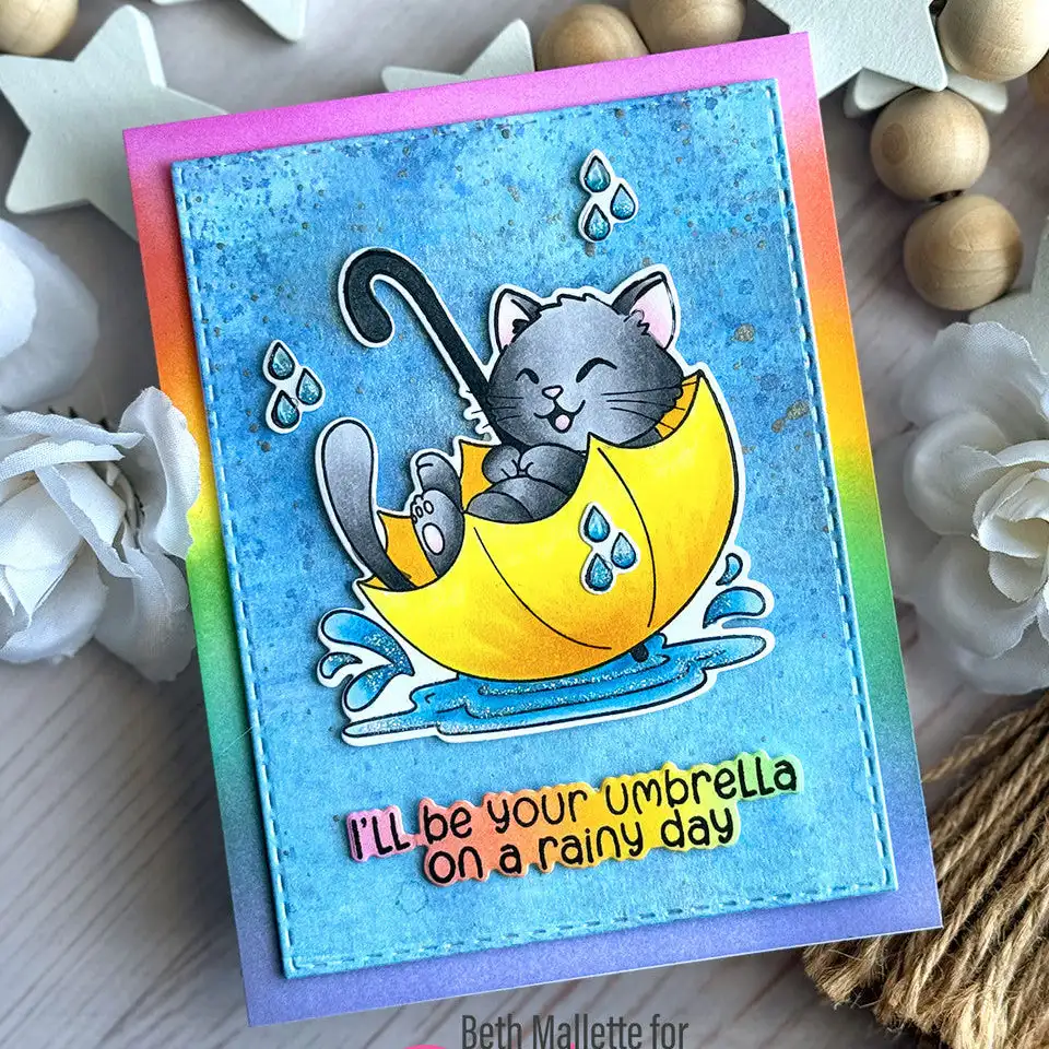 핑크 메인 구미 베어 스텐실과 조이 캣 금속 커팅 다이 스탬프 DIY 핸드메이드 스크랩북 포토 앨범 다이어리 2026년 4월 신상품