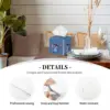 Custom Little Monster Stitch Tissue Box Cover PU Leather Square Cute Cartoon Facial Tissue Box Holder for Bathroom Toilet 3