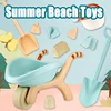 Children Beach Toys For Sand Digging Cart Toy For Beach Molds Toy Summer Outdoor Sand Play Water Shovel Beach Sand Toys For Kids 2