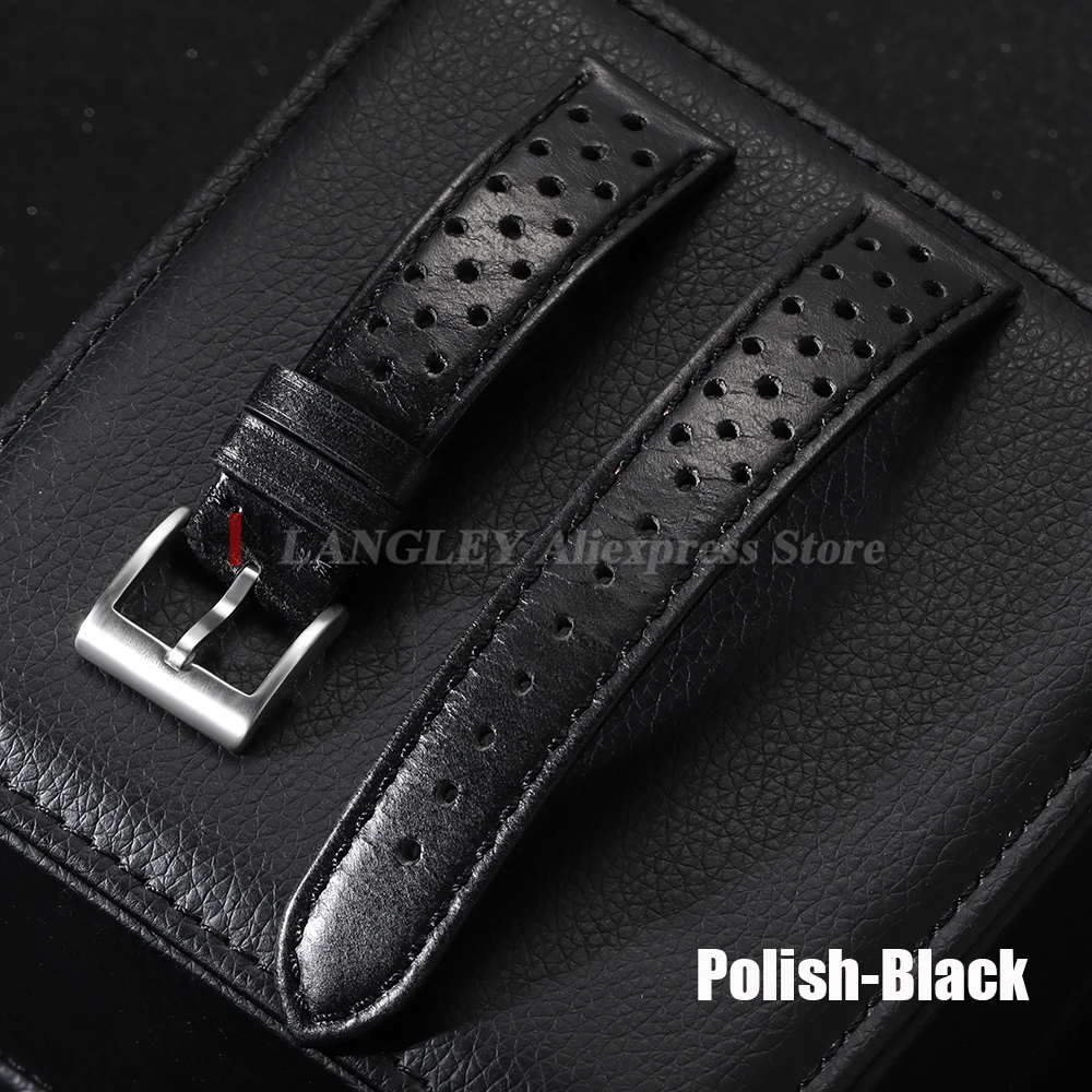 Premium Genuine Cowhide Leather Strap - Soft Breathable Retro Wristband (18mm/20mm/22mm)