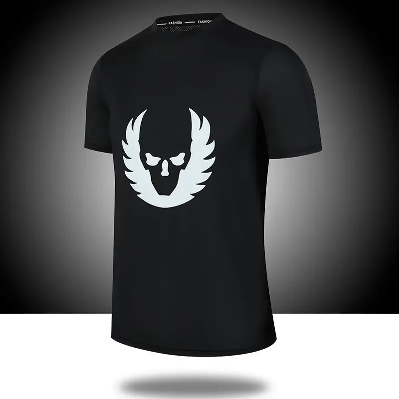 Men's Women's Quick Dry Short Sleeve T-Shirt Fitness Sportswear Breathable Training Top Russian Style Sport Shirt Baseball