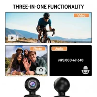 Portable 48MP HD Action Camera 180° Rotatable Night Vision Wearable Mini Camcorder for Outdoor Cycling Hiking Skiing Recording - Image 3