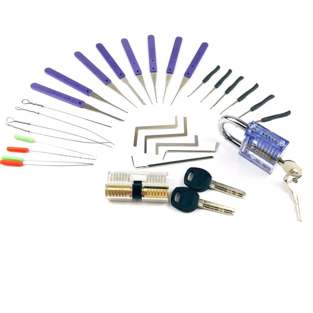 Locksmith tools Lock and tool combination Learning kit 2pcs locks for practice picking