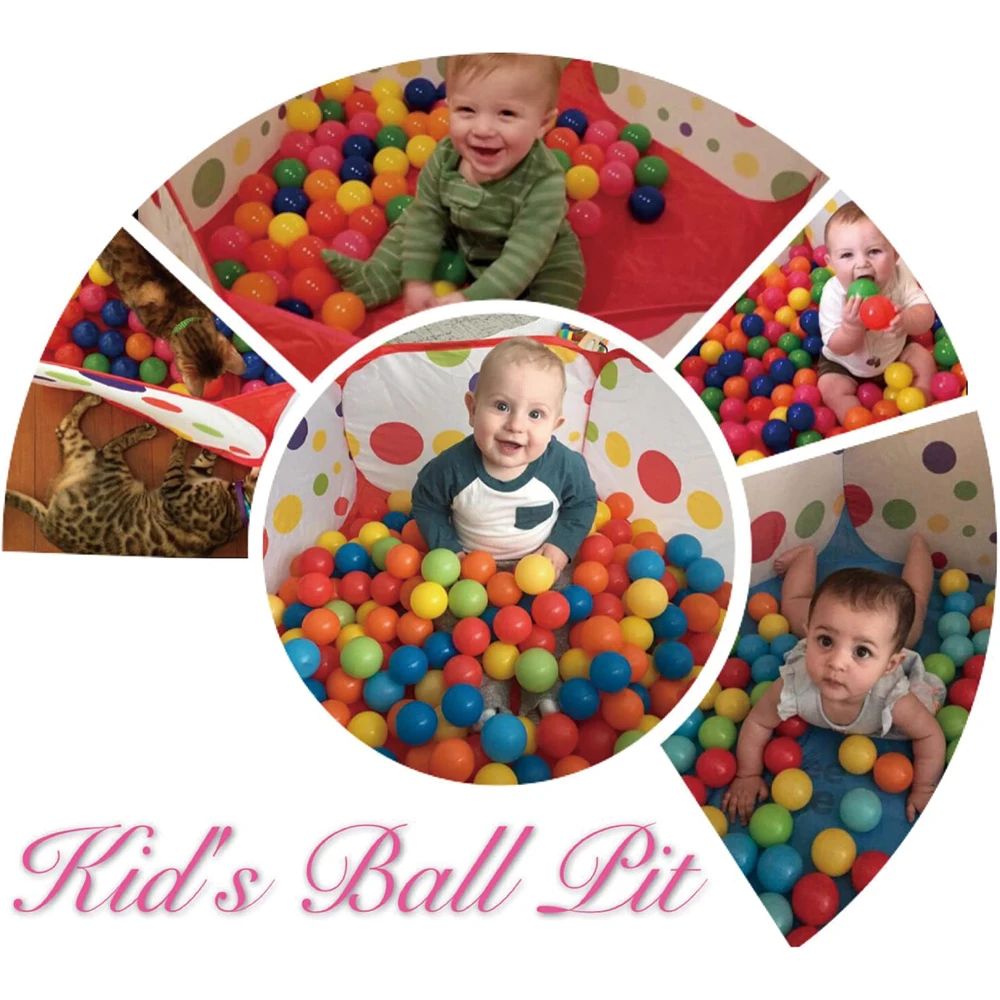 Baby Ball Pool Children's Play Tent Cartoon Ball Pit Portable Folding Outdoor Indoor Ball Pit Toys for Kids Infant Toddler Gift 5