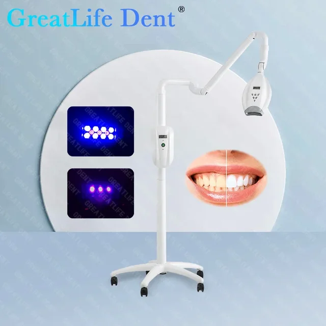 GreatLife Dent Dental Professional Teeth Whitening Lamp Cold Light LED Bleaching Machine Dentistry Teeth Whitening Instrument