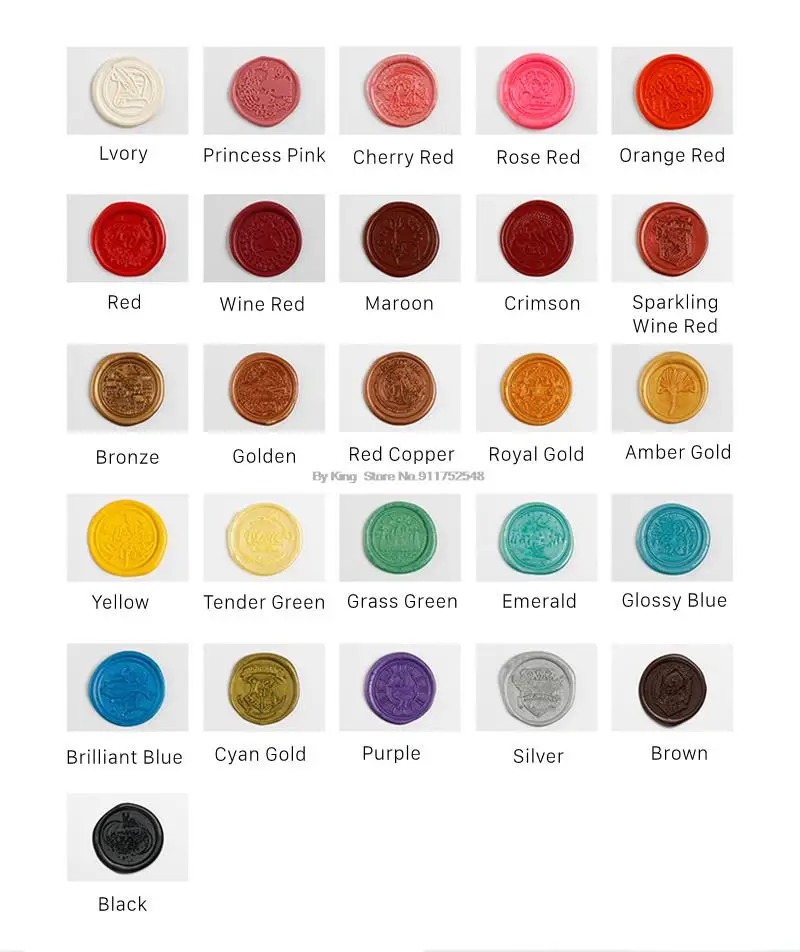 24 Colors Flower Seal Wax DIY Card Invitations Envelope Retro Wax Seal Stamp Wax Seal Magic Arrow Pattern Wax Stick With Wick