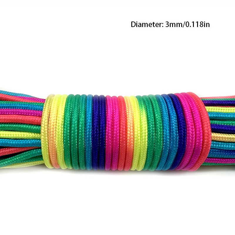 Colorful Multi-Diameter Camping & Survival Paracord Rope - 31 Meters