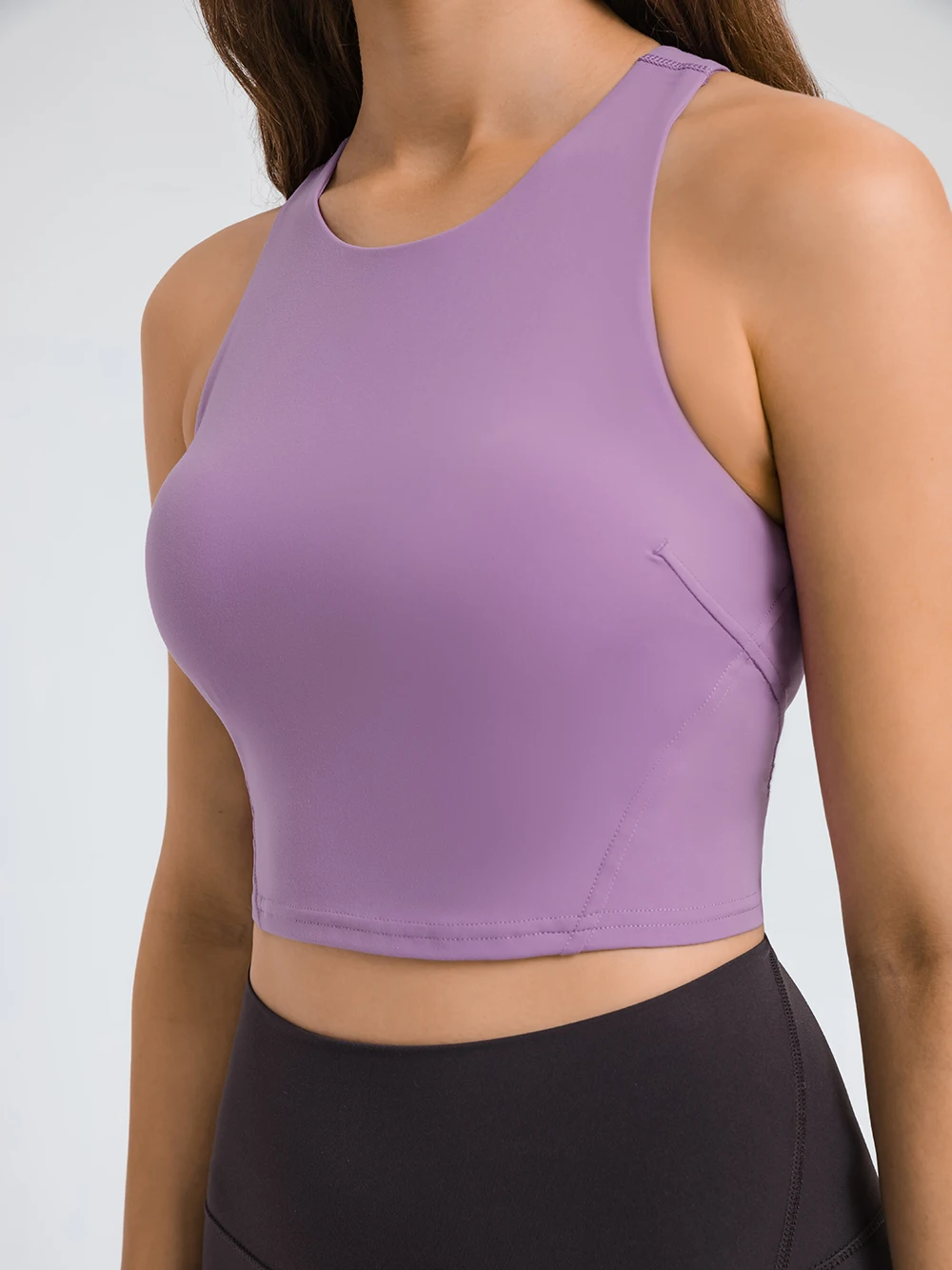 Nepoagym Women FLAME Crop Tank Top Bra High Neck Sport Top with Built in Bra Racerback Workout Tanks for Running Yoga Fitness sports bra womens bras sports underwear gym top gym tank top crop tops womens lingerie womens camisole top women lingerie sports tank top women undershirt