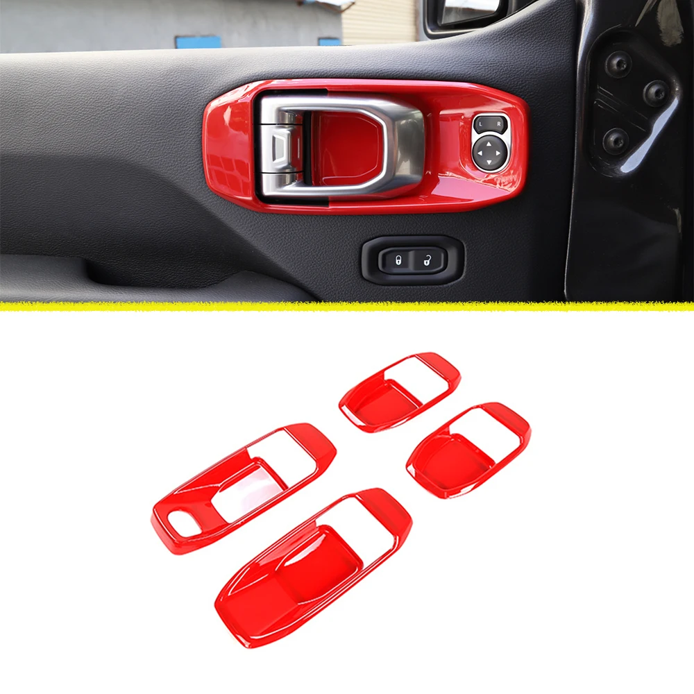 

Для Jeep Wrangler JL Gladiator JT, дверная ручка, чаша, украшение, отделка, наклейки, наборы, автомобильные аксессуары для 2018 2019 2020 2021 2022