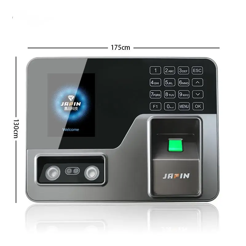 3 In 1 Face Recognition Attendance Machine Office Employee Sign-in Apparatus Password Fingerprint Punch-in Electronic Device X3 fingerprint attendance machine facial recognition clock