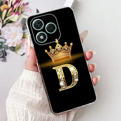 Elegant Crown Letters Silicone Phone Case - Soft 6.7'' Cover for Honor 400 Lite (9D)