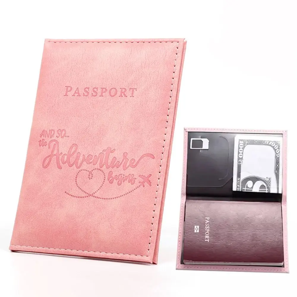 PU Leather Travel Passport Cover Fashion New Women Passport Holder Case for Men Travel Credit Card Protector Cover
