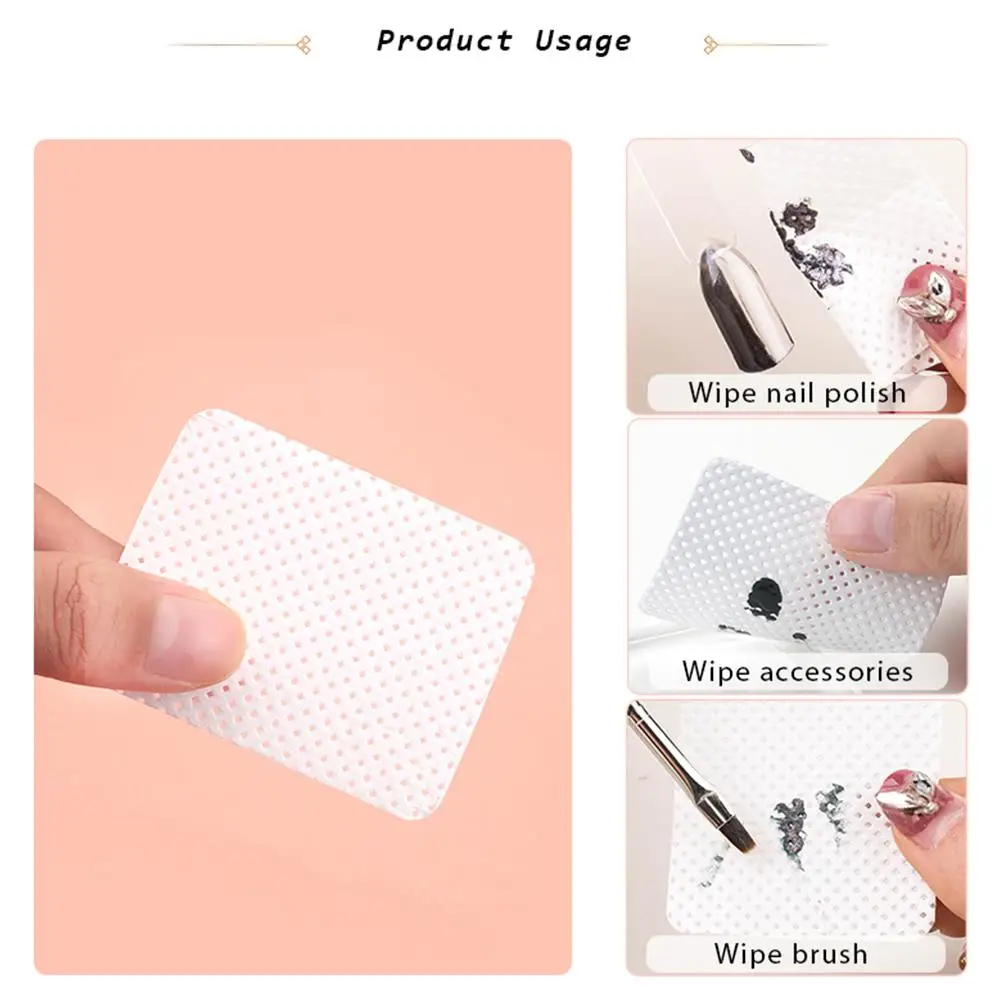 

Lint Free Nail Polish Magic Remover Cotton Wipes UV Paper Remover Art Tips Nail Pad Tools Manicure Gel Cleaner Cleaning Pol F0P7