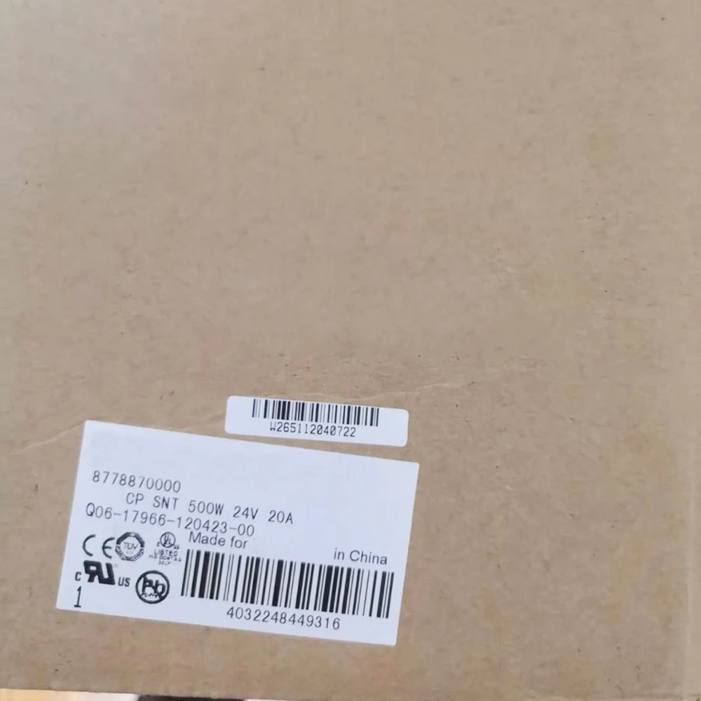 8778870000 For Weidmuller Power Supply CP SNT 500W 24V 20A 3 8778870000 For Weidmuller Power Supply CP SNT 500W 24V 20A