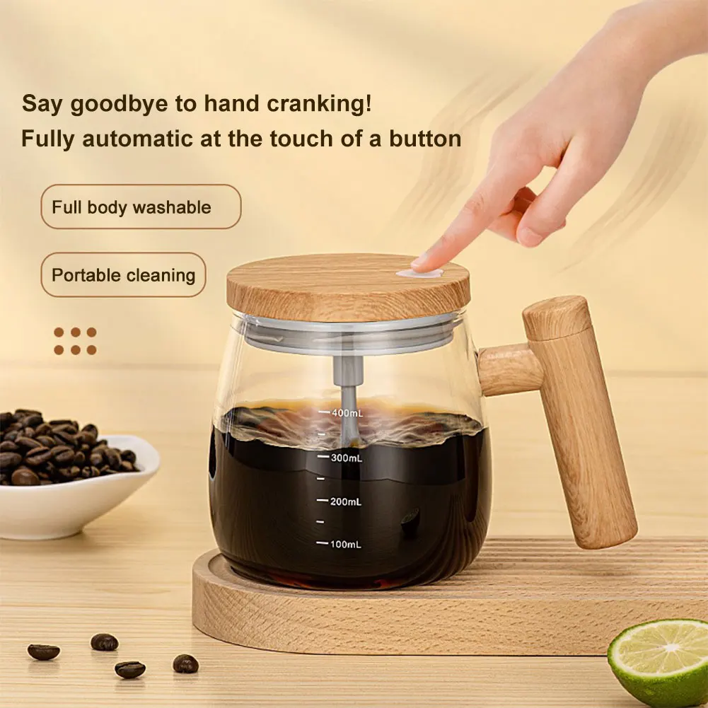 400ml Self Stirring Coffee Mug - Magnetic Automatic Mixing, Stainless  Steel, Portable, Battery Operated, Perfect for Coffee on the Go