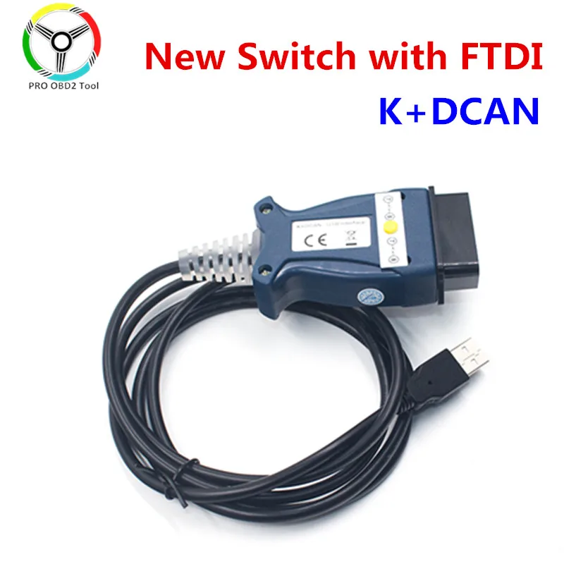 Полный чип лучшего качества для BMW INPA K DCAN + CAN FTDI USB диагностический интерфейс