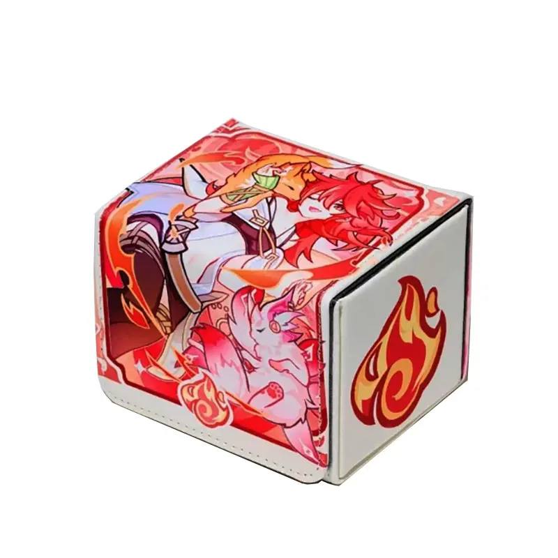 

100+ PU Anime Cards Storage Box Deck Board Game TCG Cards Box Protector Bag for MGT/Pkm/Yu-gi-oh/Trading Card Collecting Game