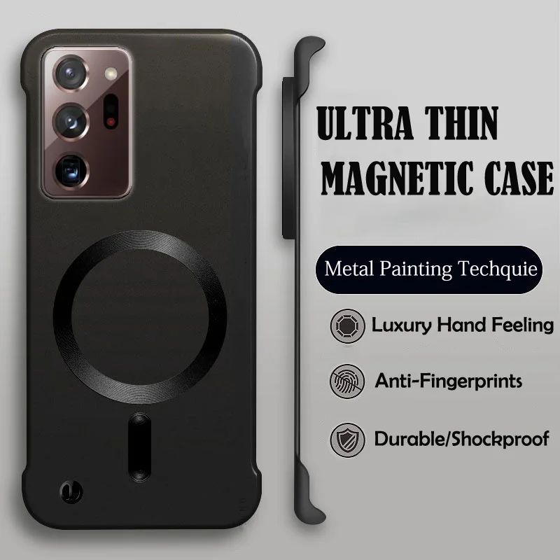Luxury Magnetic Wireless Charging Phone Case - Premium Hard Protective Cover