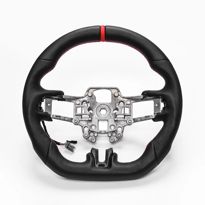 

OEM Style Steering Wheel Nappa Leather Heated Steering Wheel For Ford Mustang 2018-2022