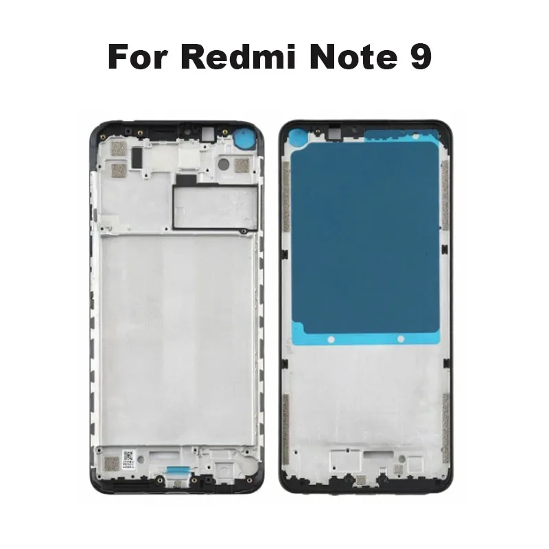 

6,53 дюйма для Xiaomi Redmi Note 9 средняя рамка Передняя рамка Корпус задняя средняя пластина Держатель для ЖК-дисплея 4G