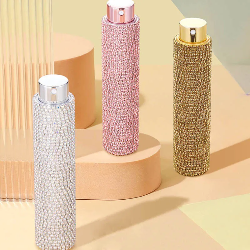 10ml-perfume-bottle-spray-bottle-glass-5-colors-diamond-encrusted-empty