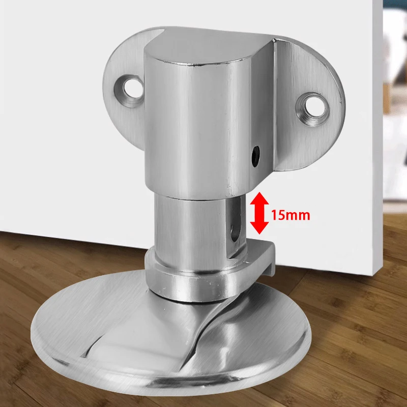 304 Stainless Steel Door Suction Magnetic Non-punching Invisible Zinc Alloy Ground Suction Windproof Hide Door Stop Stopper door stopper magnetic door stopper