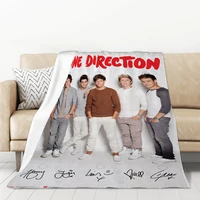 Sofa Blankets for Bed One Band D-Directions Poster Blanket Double Bed Comforter Furry Blankets & Throws Warm Winter Blanket Knee 1