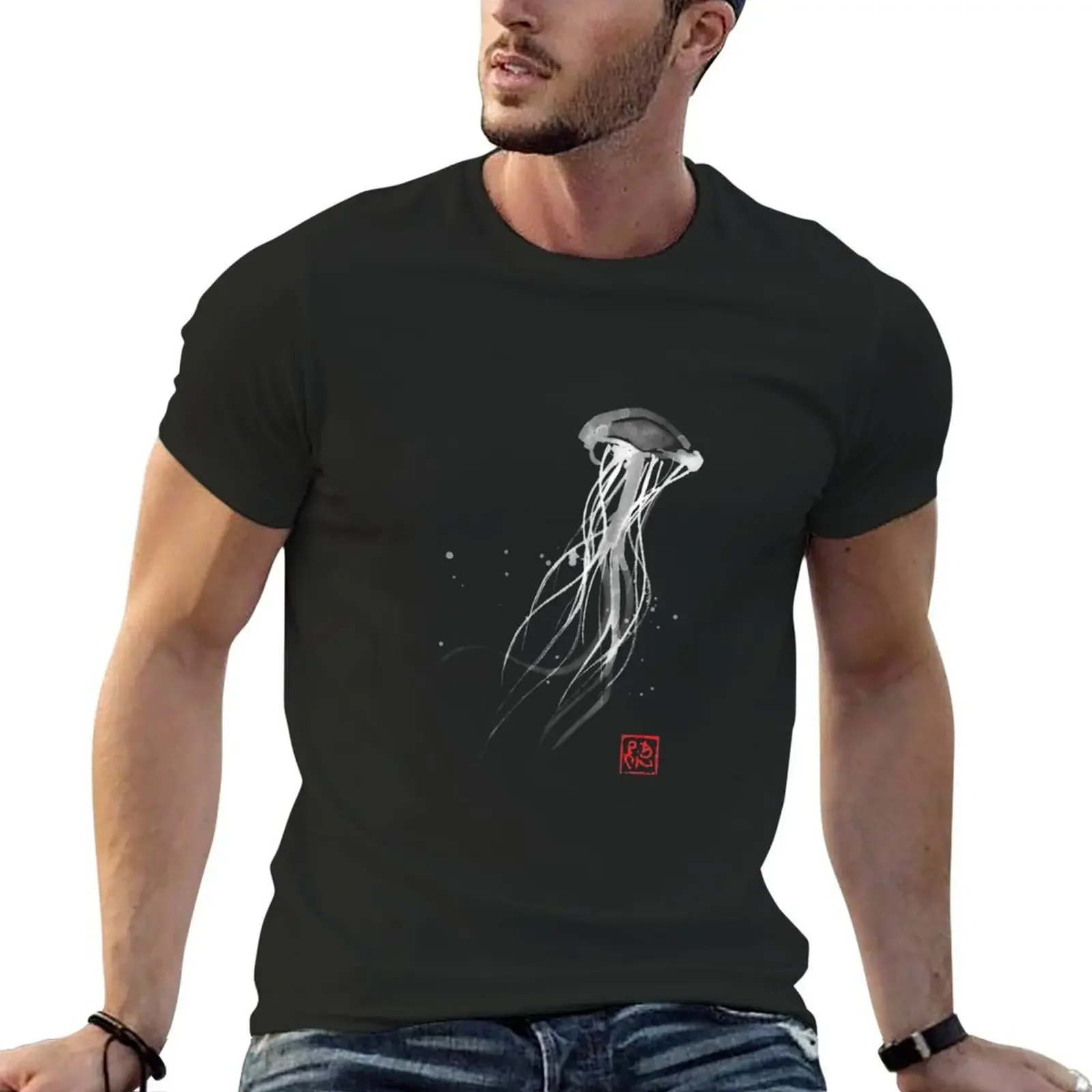 

astonished T-shirt customs Blouse Aesthetic clothing plain black t shirts men
