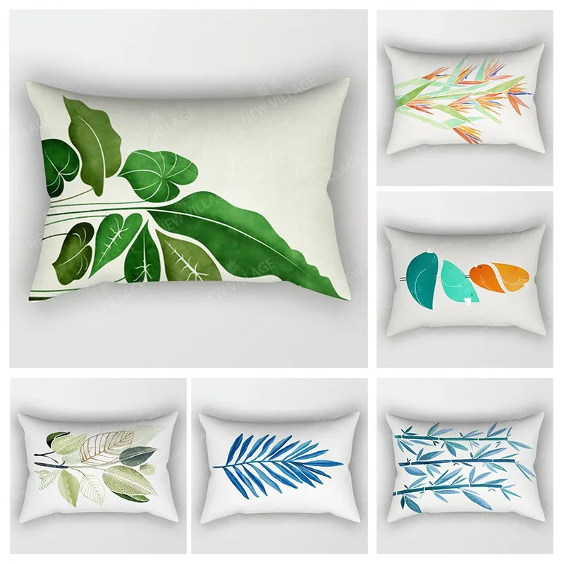 

Nordic fall home decor 30*50cm throw pillow case sofa modern boho living room Cushion cover 30x50cm 40x60cm plant pillowcase