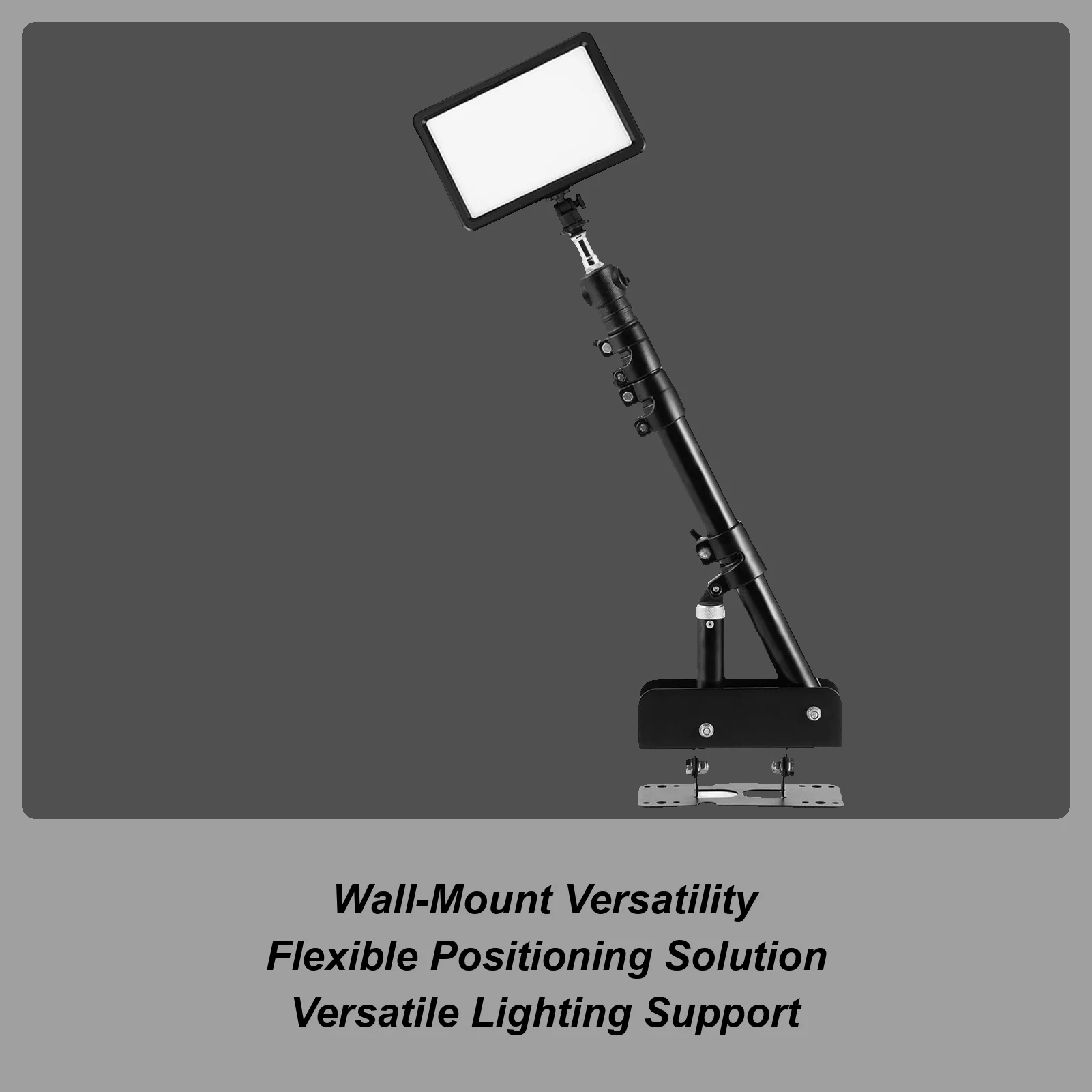 Ring Light Wall Mount Ring Light Wall Bracket With Flexible Arm 180 Degree Rotation Lighting Holder For Barber Monolight