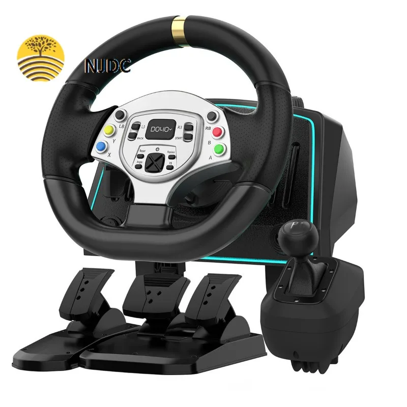 

270 Degree Four in One Game Steering Wheel S809 Gear Shifter Chair with Steering Wheel and Pedals Full Set-up