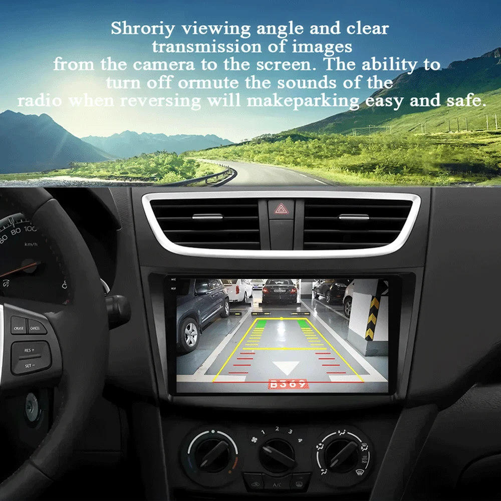 Gps AWESAFE Autoradio Android 13 Pour Suzuki Swift (2011-2017) 2Go 32Go Avec 9'' écran Tactile Dab Autoradio 2din
