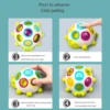 Children's Finger Beetle Fine Training Hand Eye Coordination Digging Hole Ball Puzzle Early Education 5