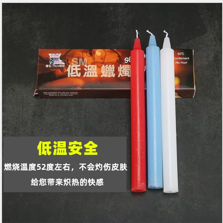 Dichen low temperature tin cans with candles Valentine's Day Games adult wax dripping smokeless environmental protection