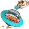 Flying Saucer Dog Game Flying Discs Toys Cat Chew Leaking Slow Food Feeder Ball